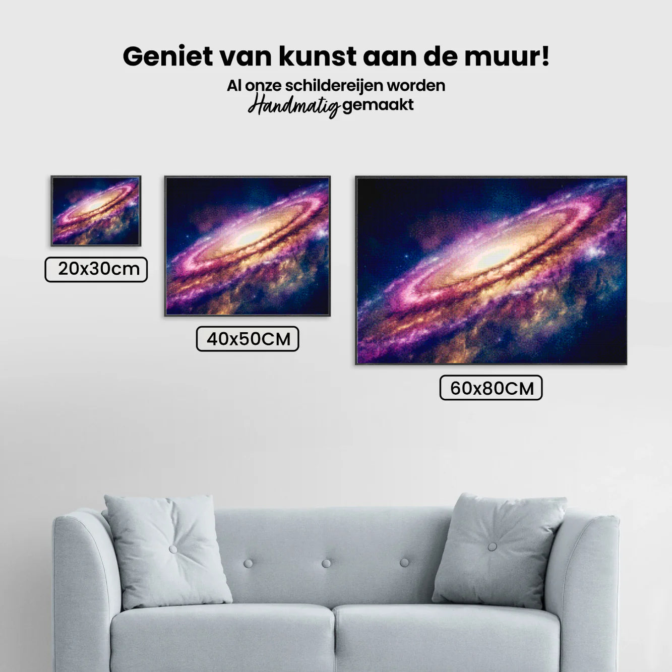 Diamond Painting - Univers colorful avec étoiles et comètes