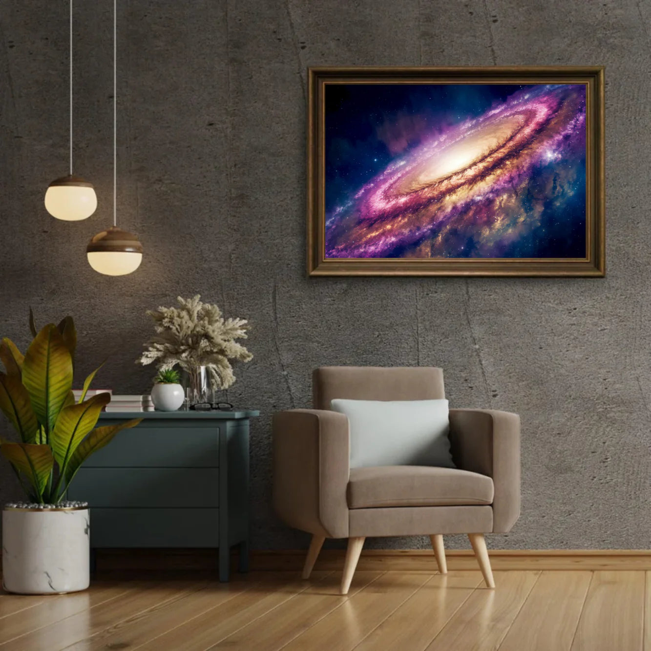 Diamond Painting - Univers colorful avec étoiles et comètes
