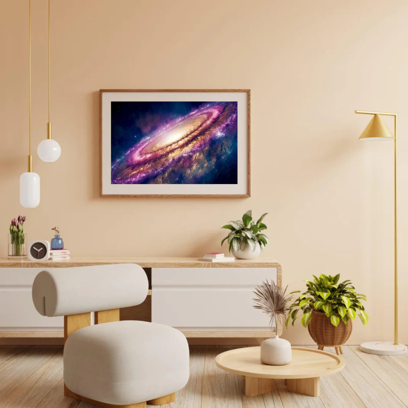 Diamond Painting - Univers colorful avec étoiles et comètes