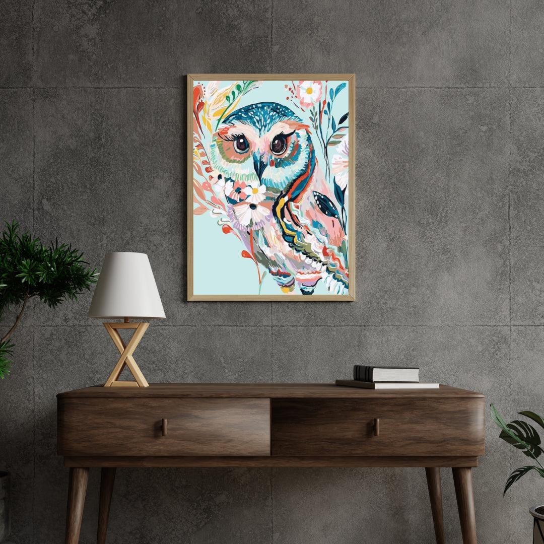 Diamond Painting - Hibou Coloré - SEOS®