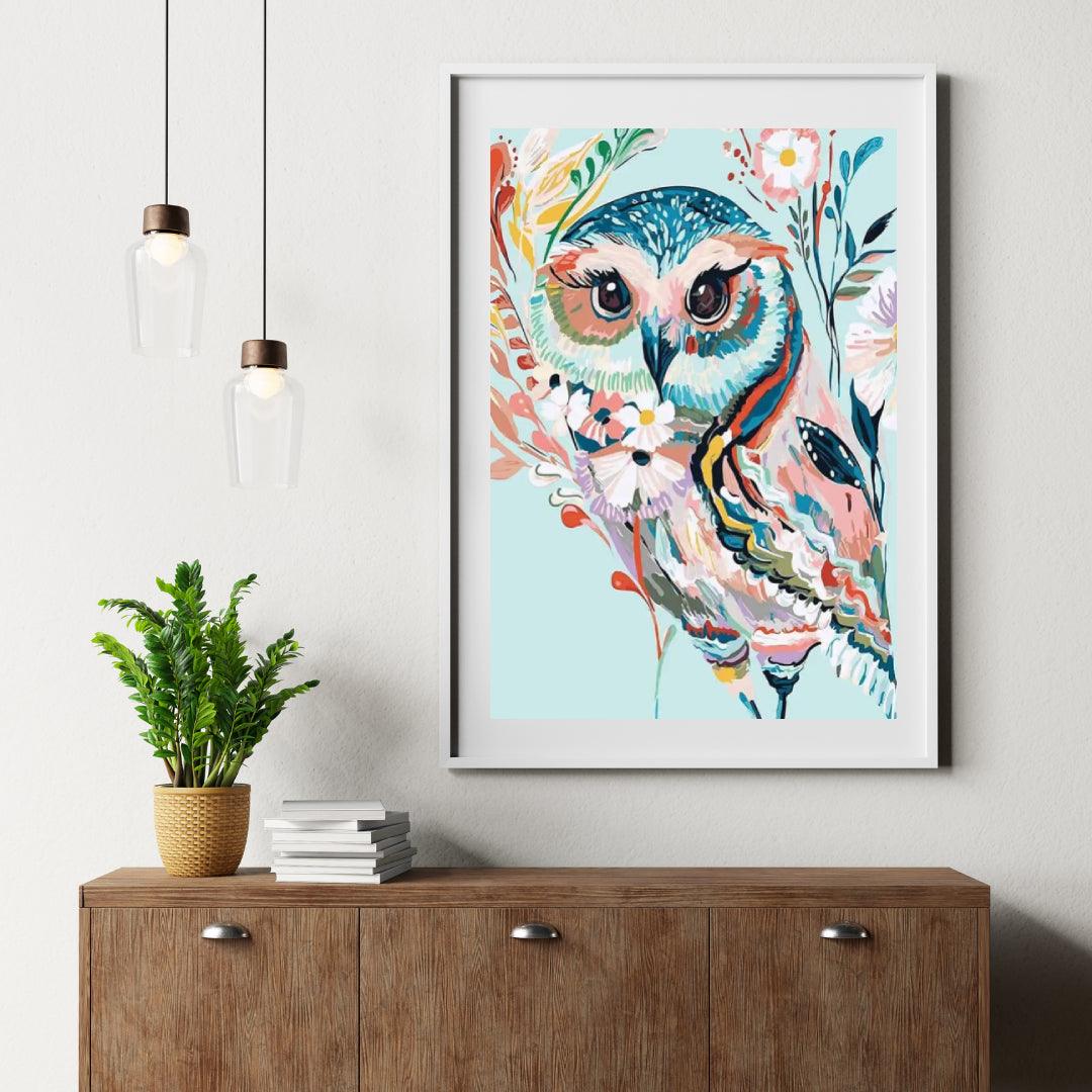 Diamond Painting - Hibou Coloré - SEOS®