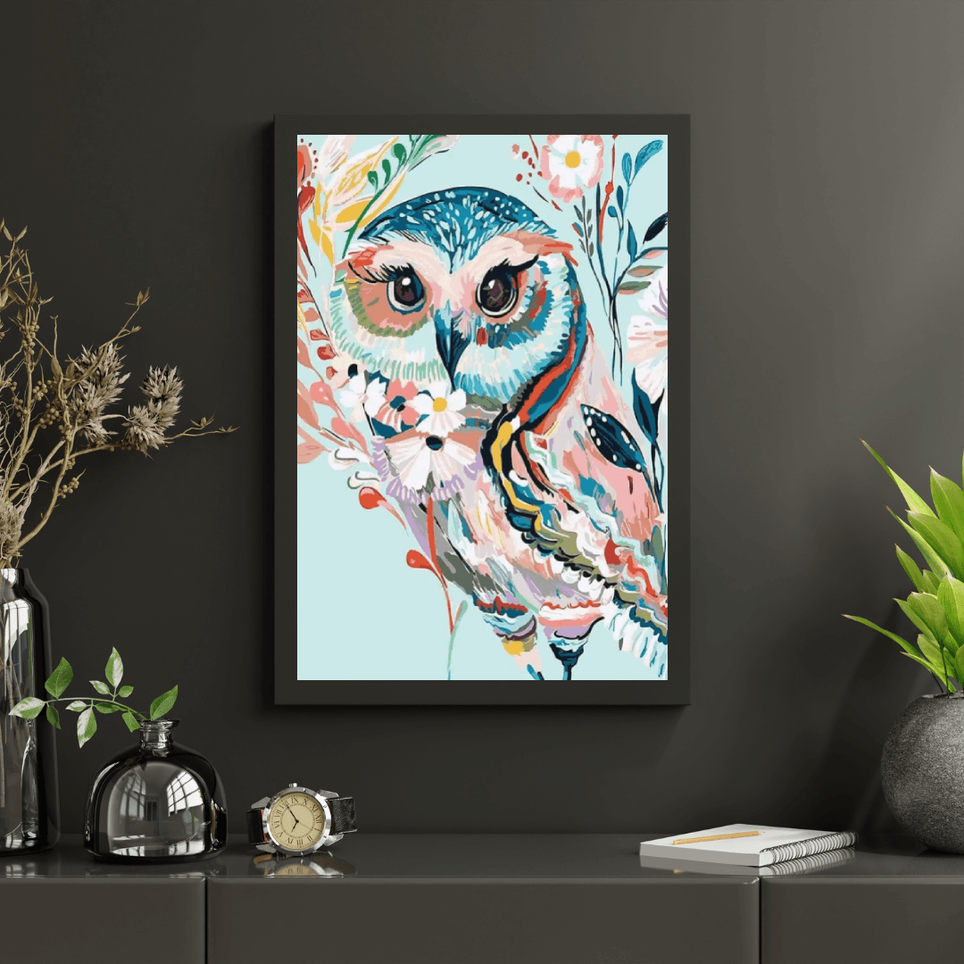 Diamond Painting - Hibou Coloré - SEOS®