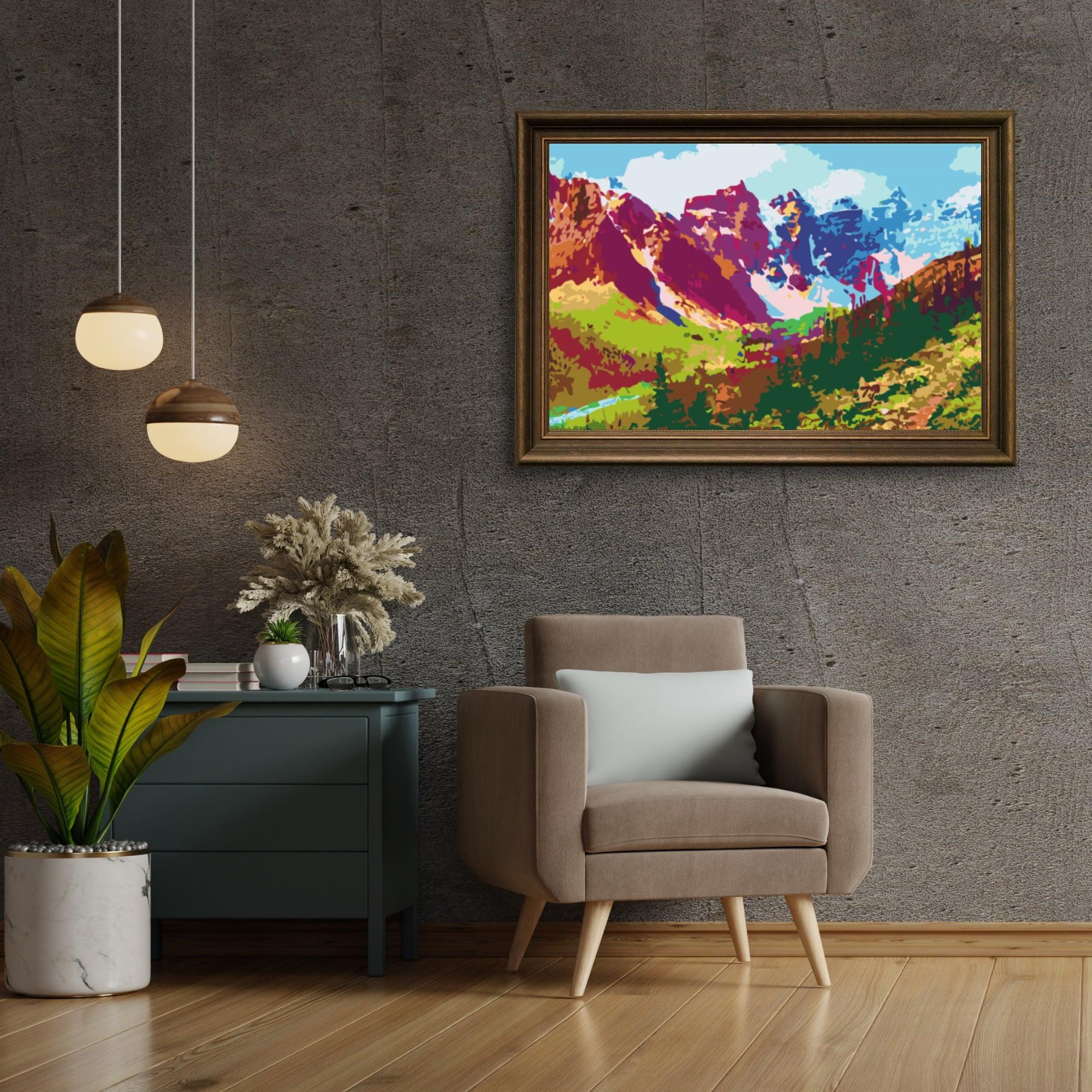 Diamond Painting - Montagnes colorées - SEOS Shop ®