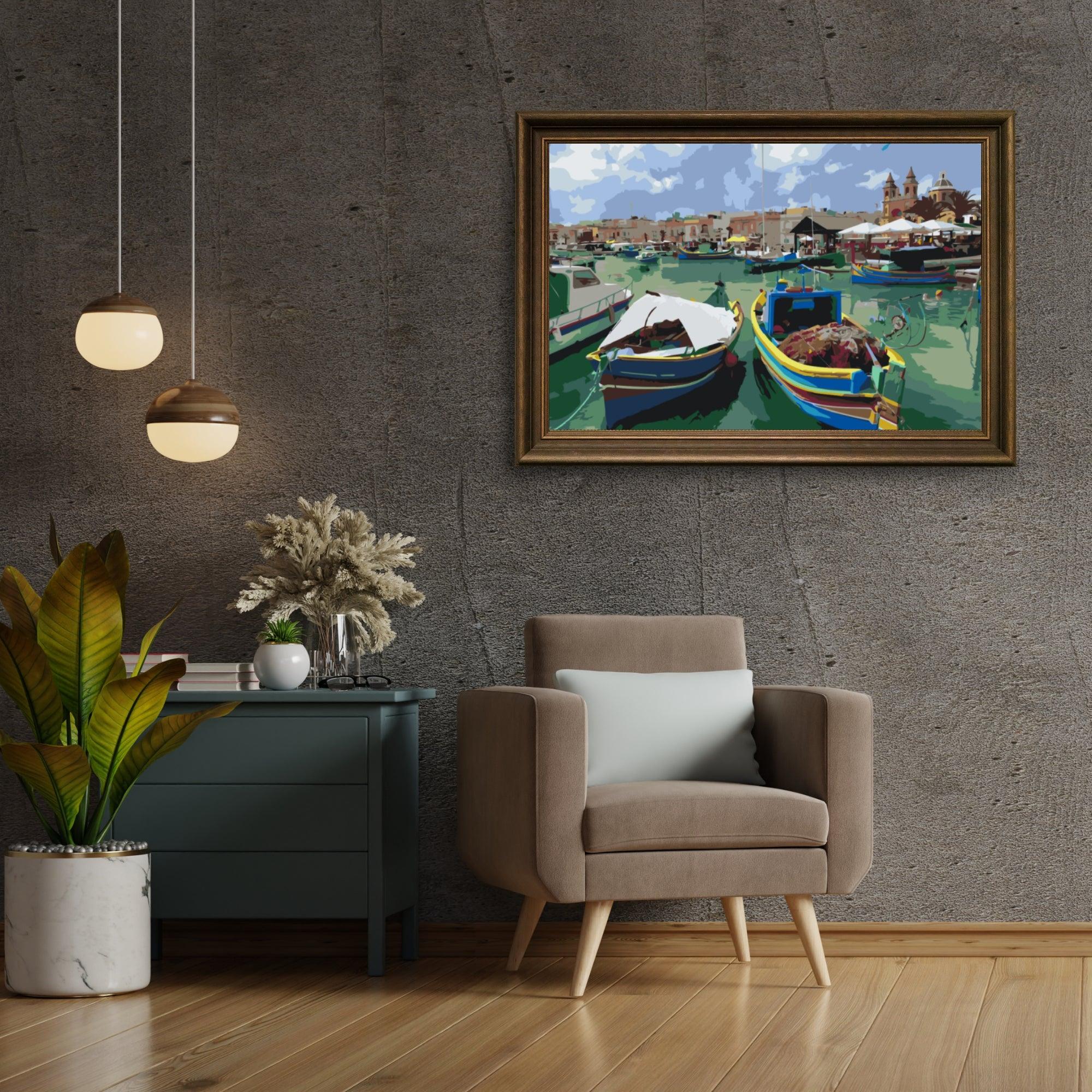 Diamond Painting - Bateaux de pêche colorés - SEOS Shop ®