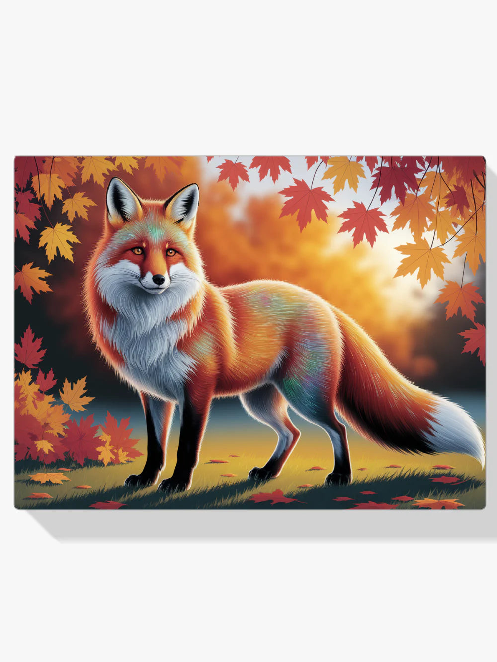 Diamond Painting - Renard coloré avec un pelage fluide