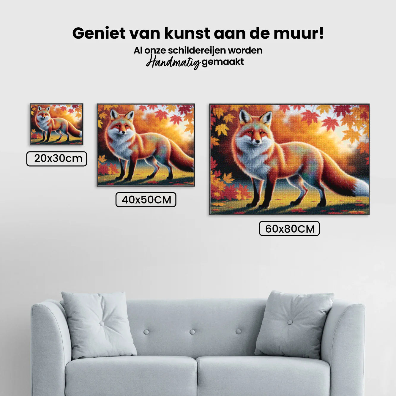 Diamond Painting - Renard coloré avec un pelage fluide