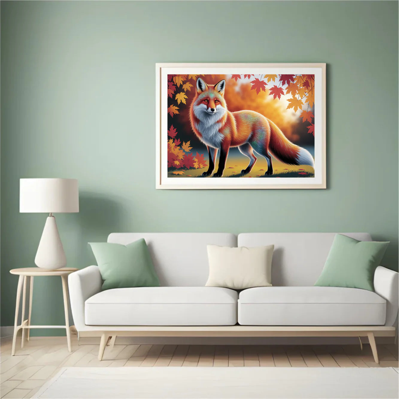 Diamond Painting - Renard coloré avec un pelage fluide