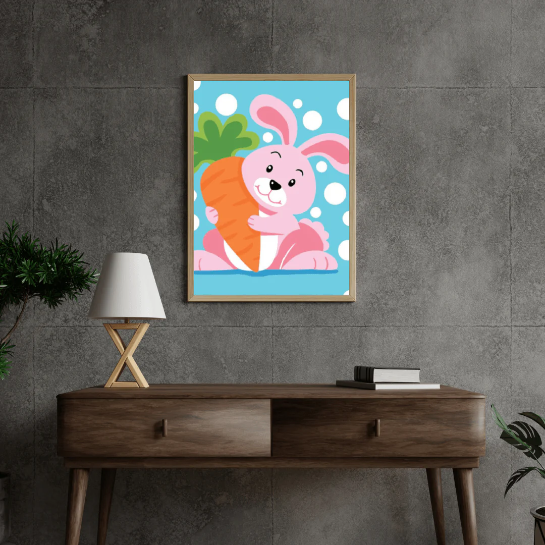 Diamond Painting - Lapin avec Carotte - SEOS®