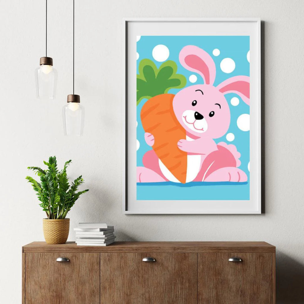 Diamond Painting - Lapin avec Carotte - SEOS®
