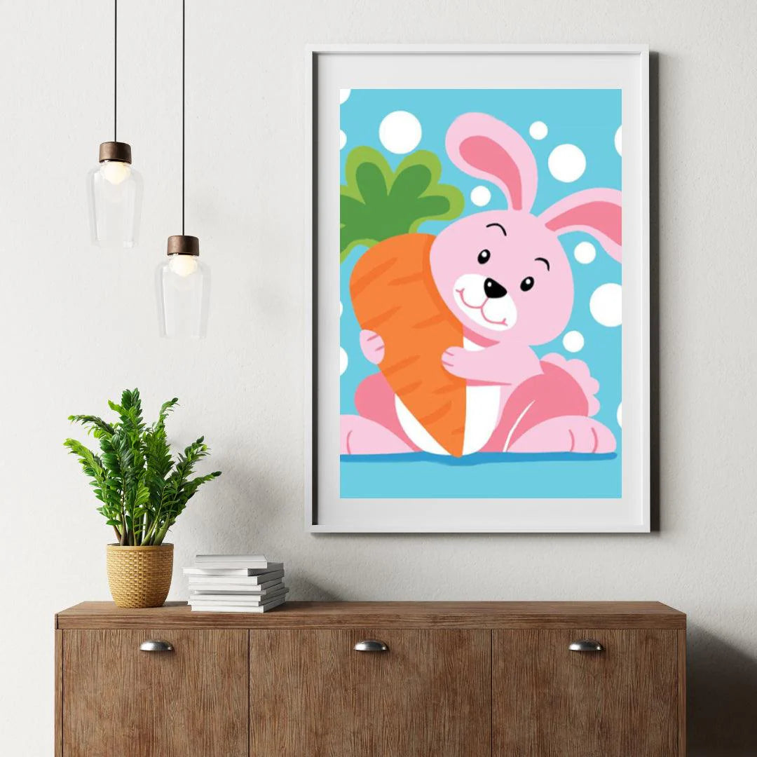 Diamond Painting - Lapin avec Carotte - SEOS®
