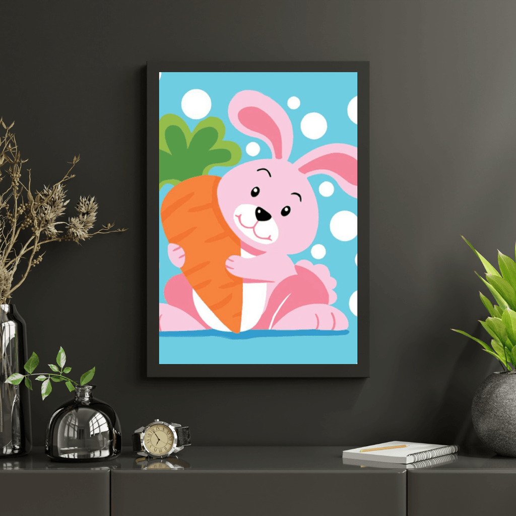 Diamond Painting - Lapin avec Carotte - SEOS®