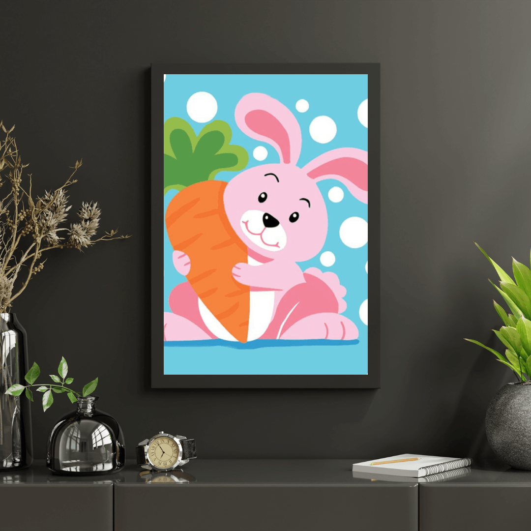 Diamond Painting - Lapin avec Carotte - SEOS®