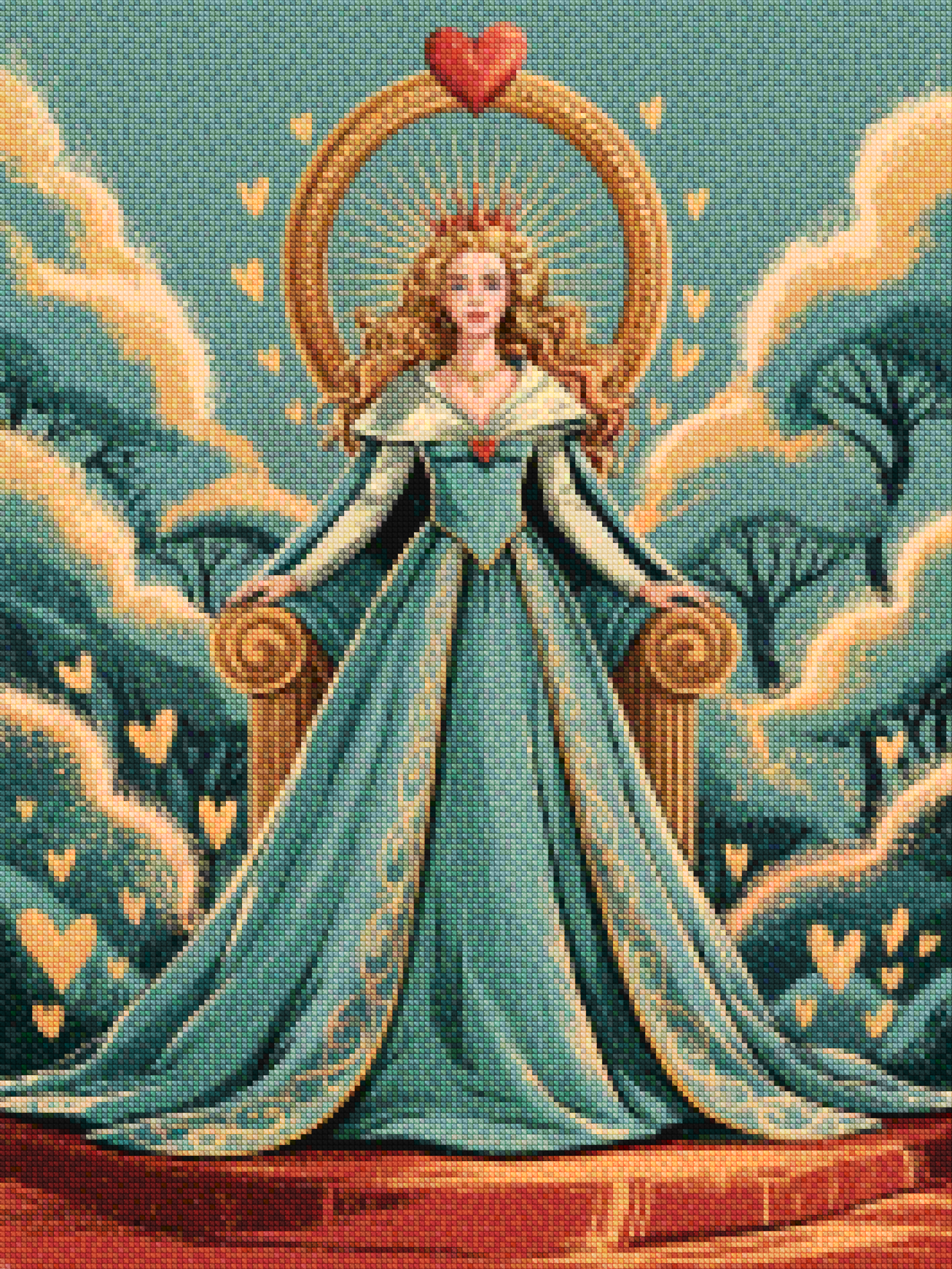 Diamond Painting - Reine du cœur
