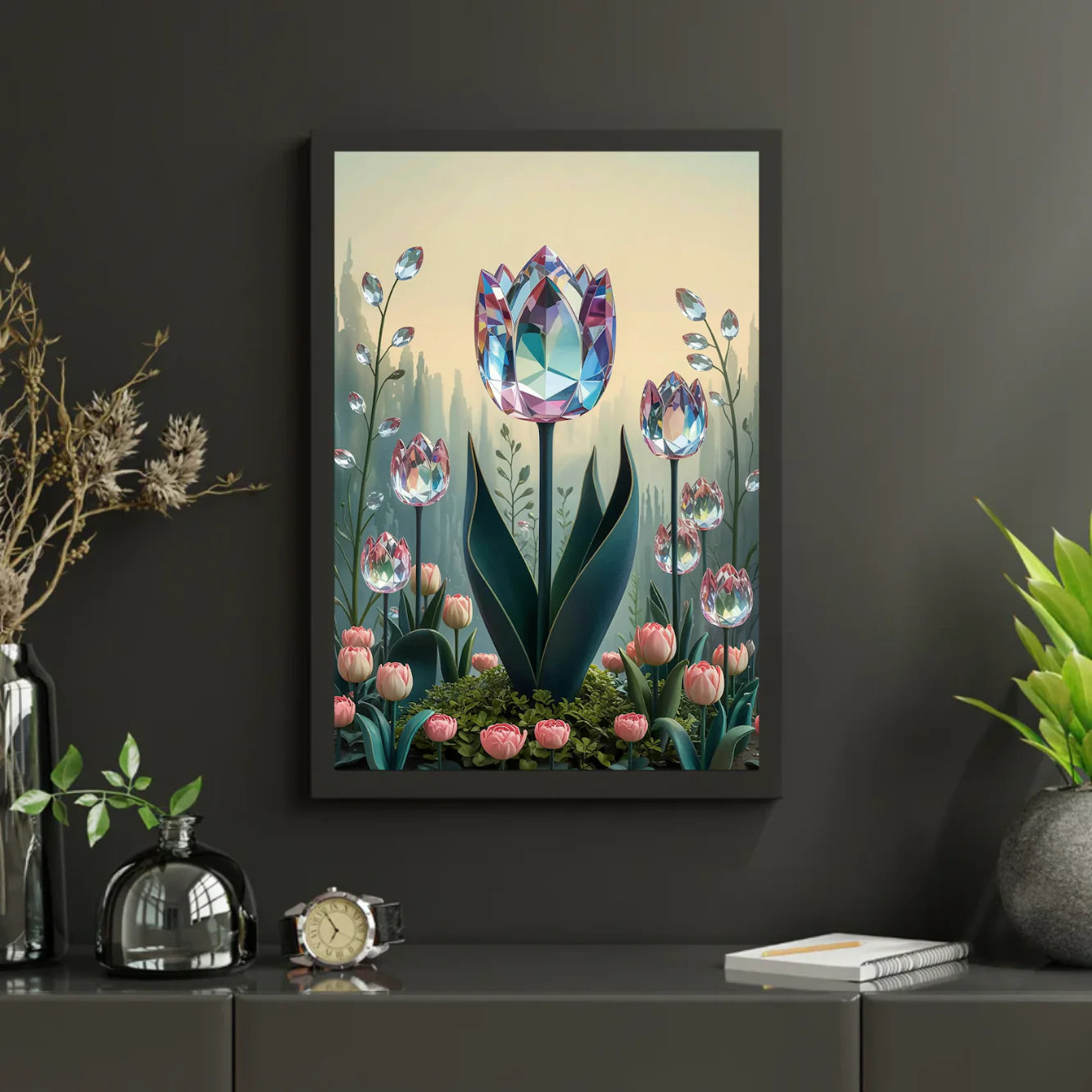 Diamond Painting - Tulipe cristalline en fleurs V1