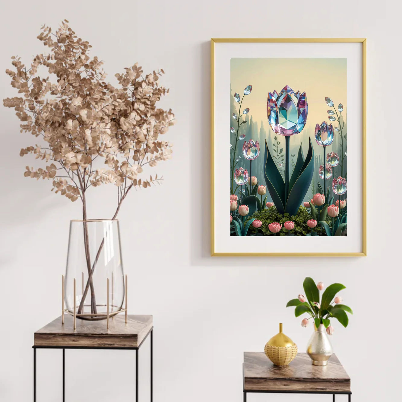 Diamond Painting - Tulipe cristalline en fleurs V1