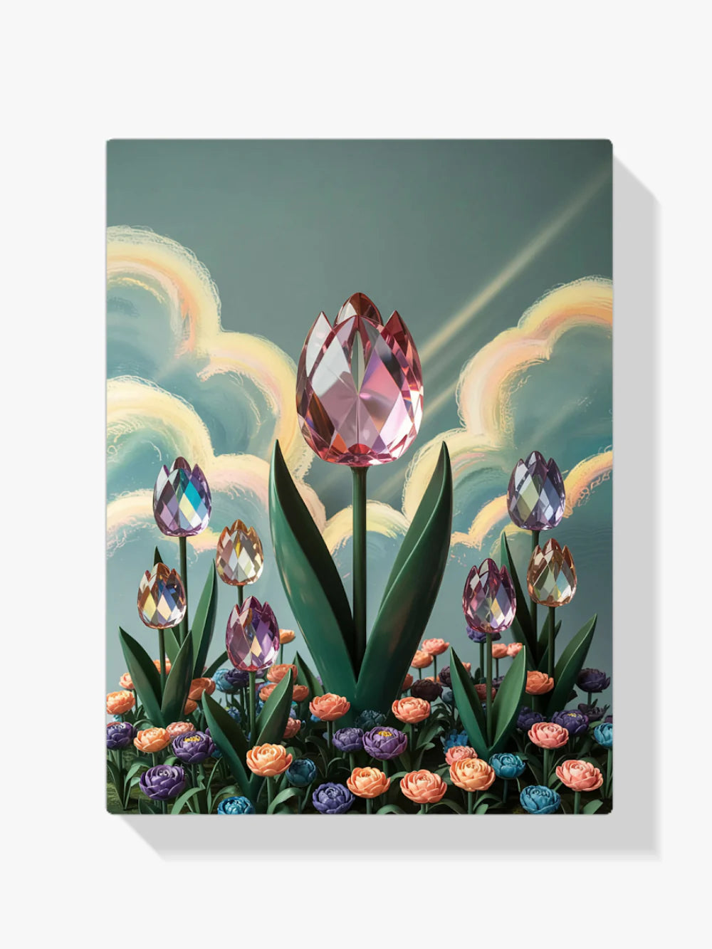 Diamond Painting - Tulipe en cristal fleur V2