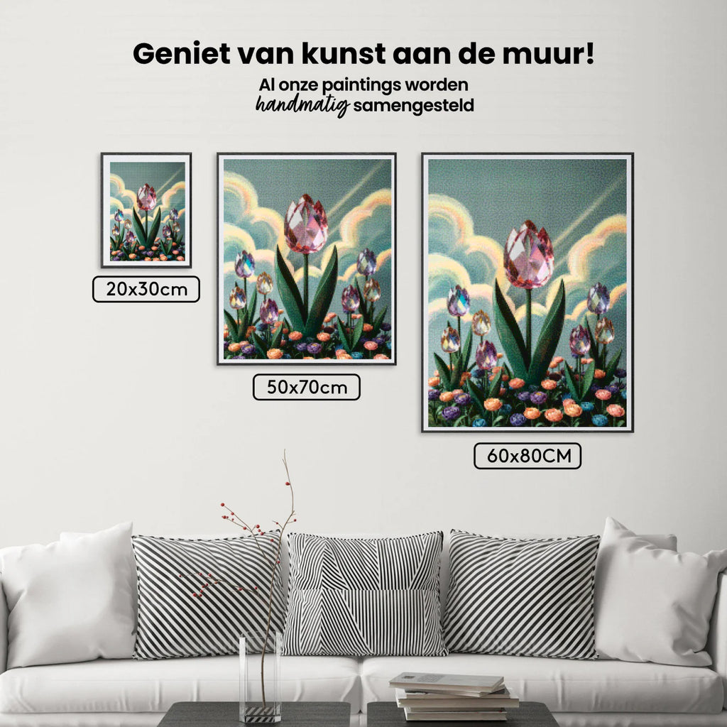 Diamond Painting - Tulipe en cristal fleur V2