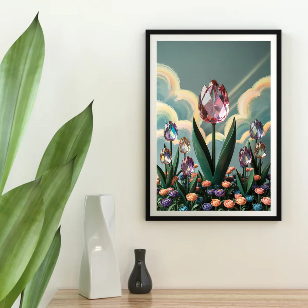 Diamond Painting - Tulipe en cristal fleur V2