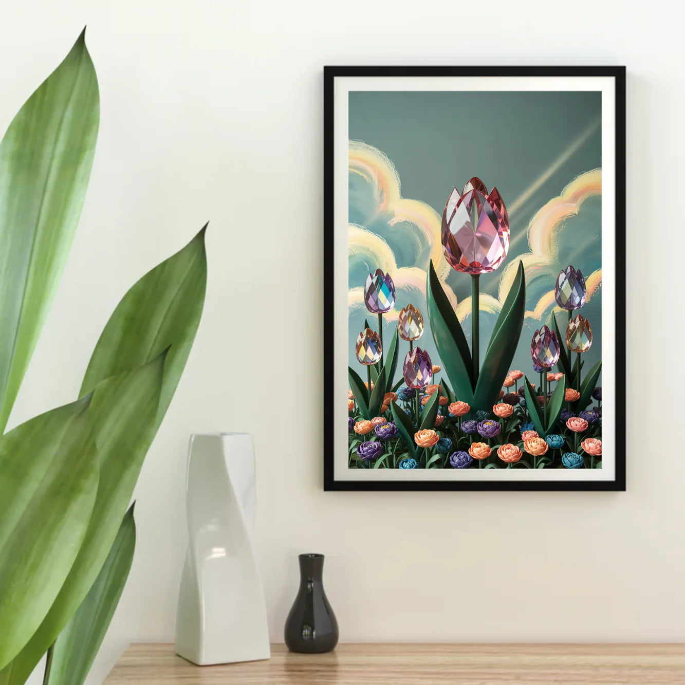 Diamond Painting - Tulipe en cristal fleur V2