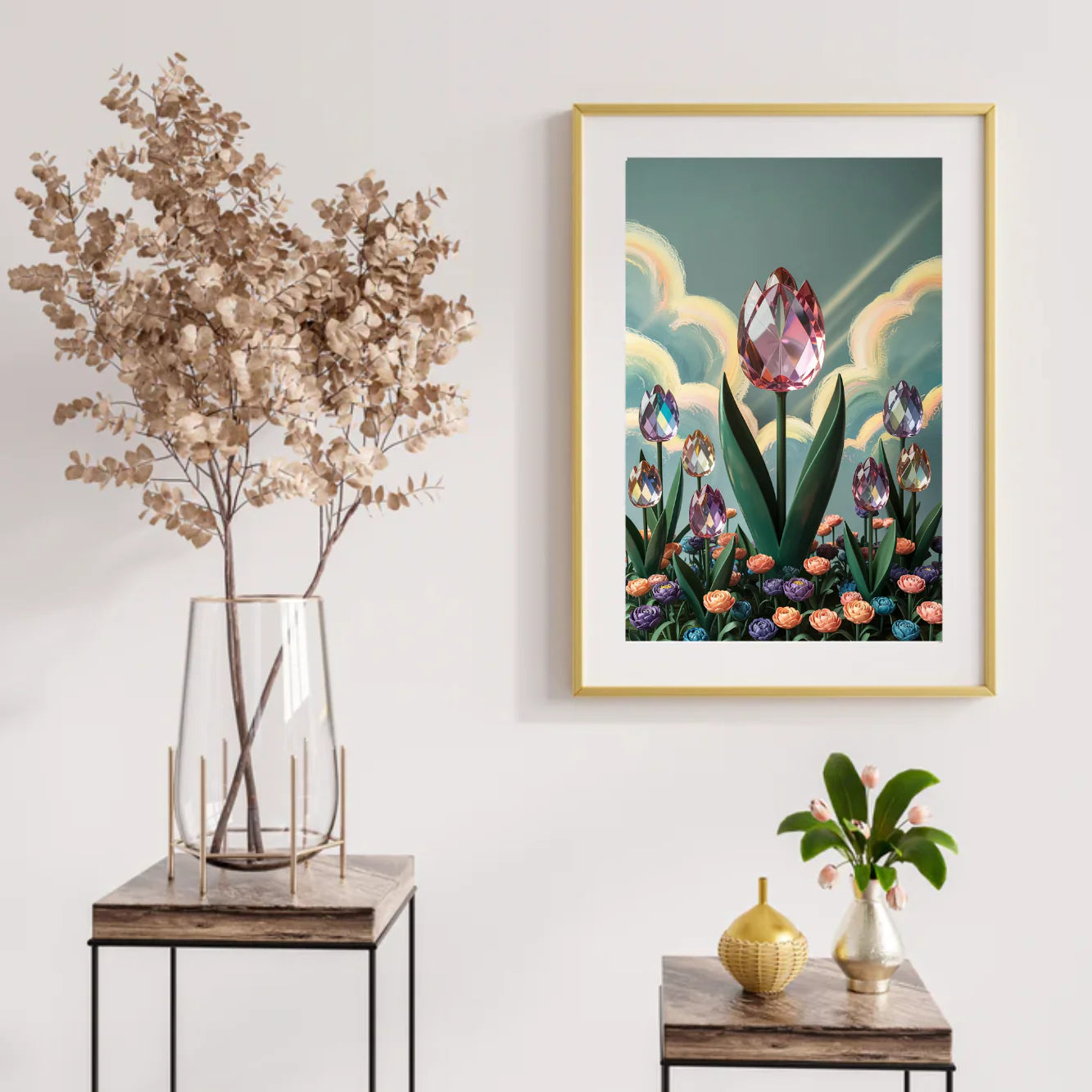 Diamond Painting - Tulipe en cristal fleur V2