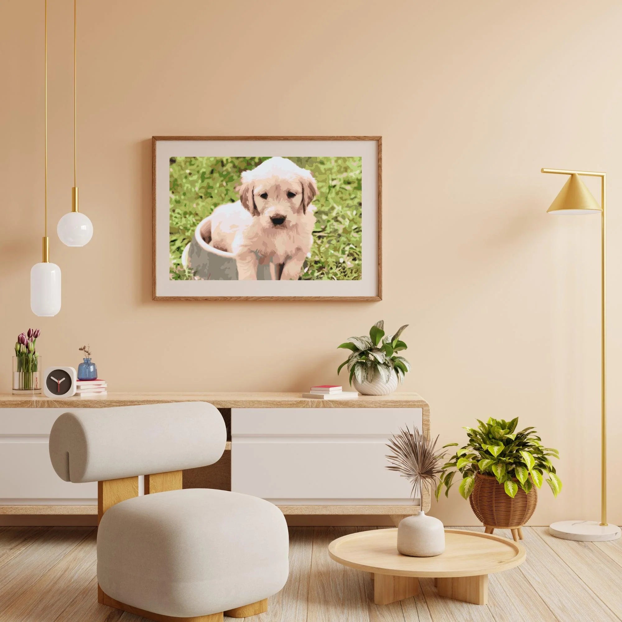 Diamond Painting - Labrador dans un bol - SEOS®