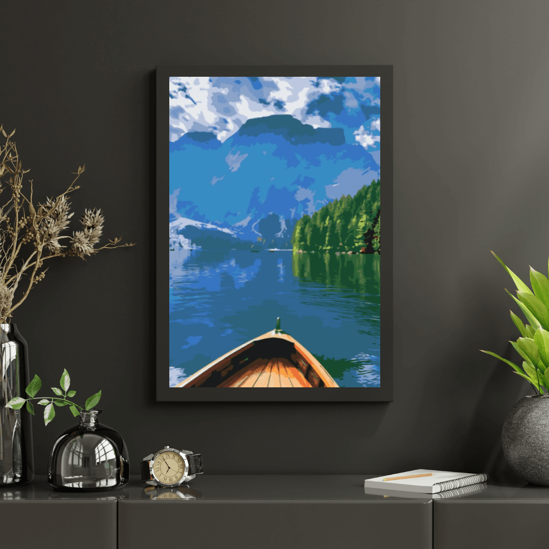 Diamond Painting - Lago di Braies, Italie - SEOS Shop ®