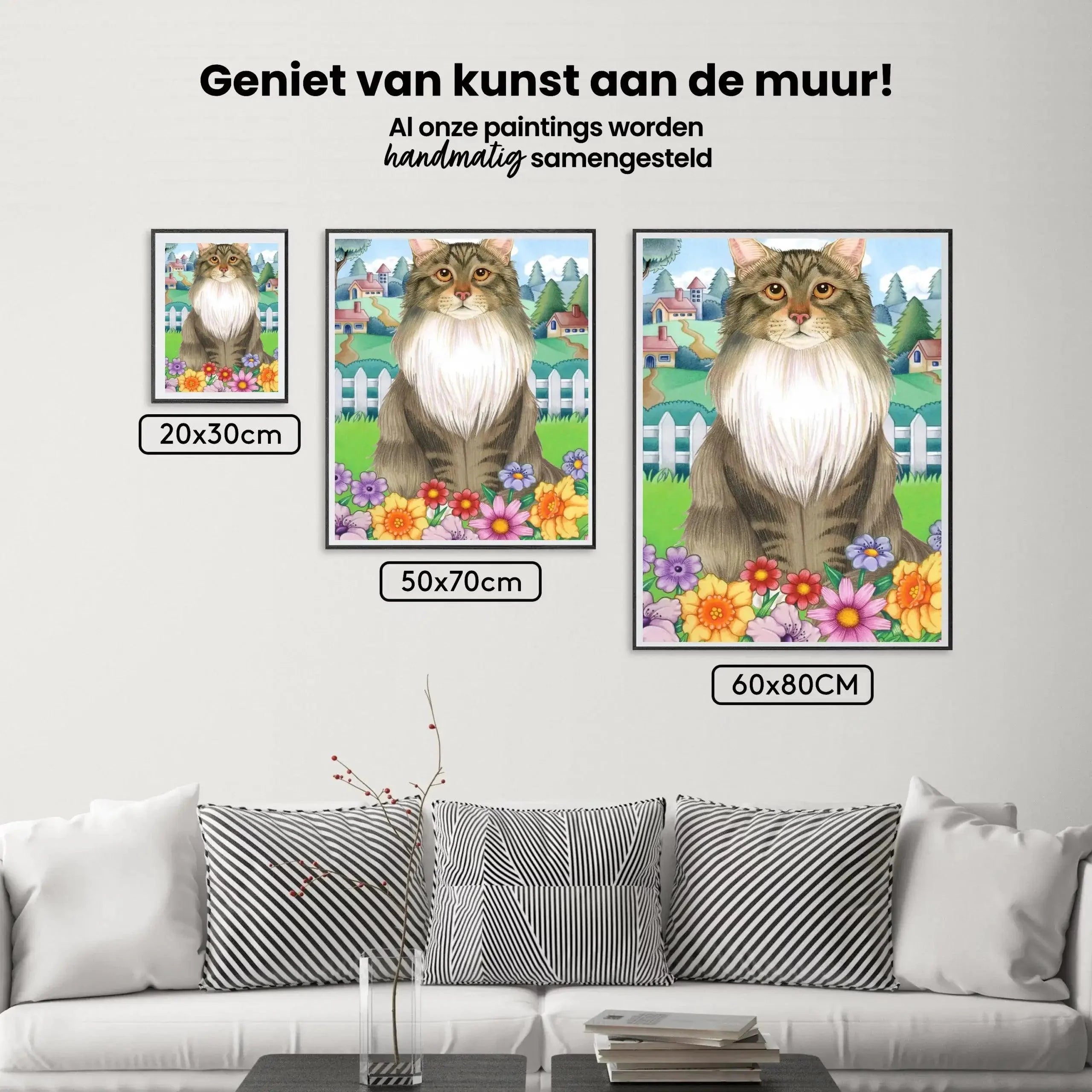 Diamond Painting - Printemps Maine Coon