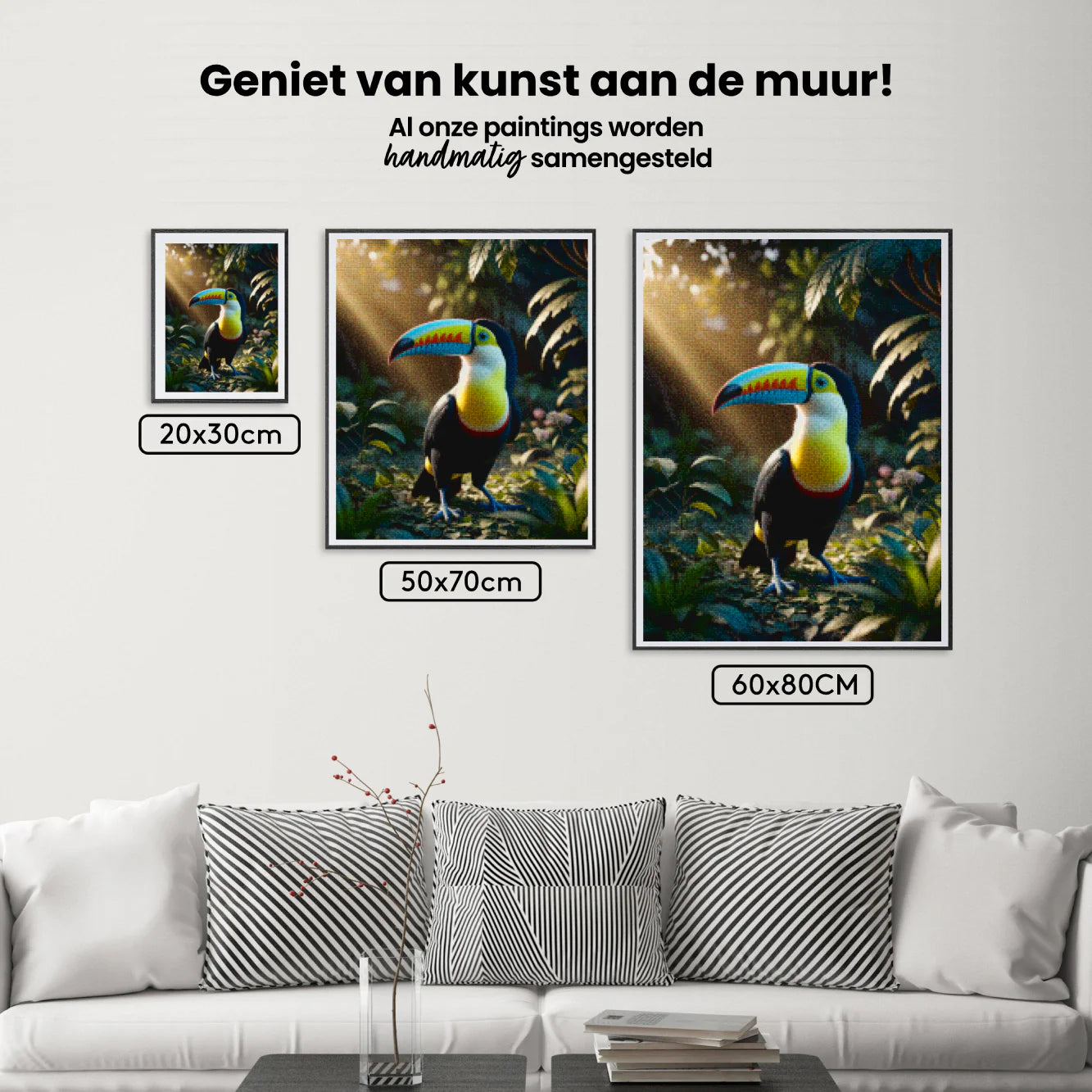 Diamond Painting - Toucan vivant dans une forêt tropicale