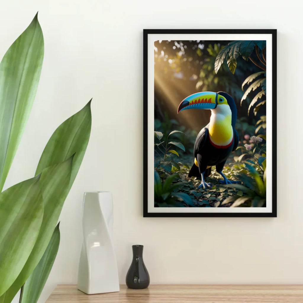 Diamond Painting - Toucan vivant dans une forêt tropicale
