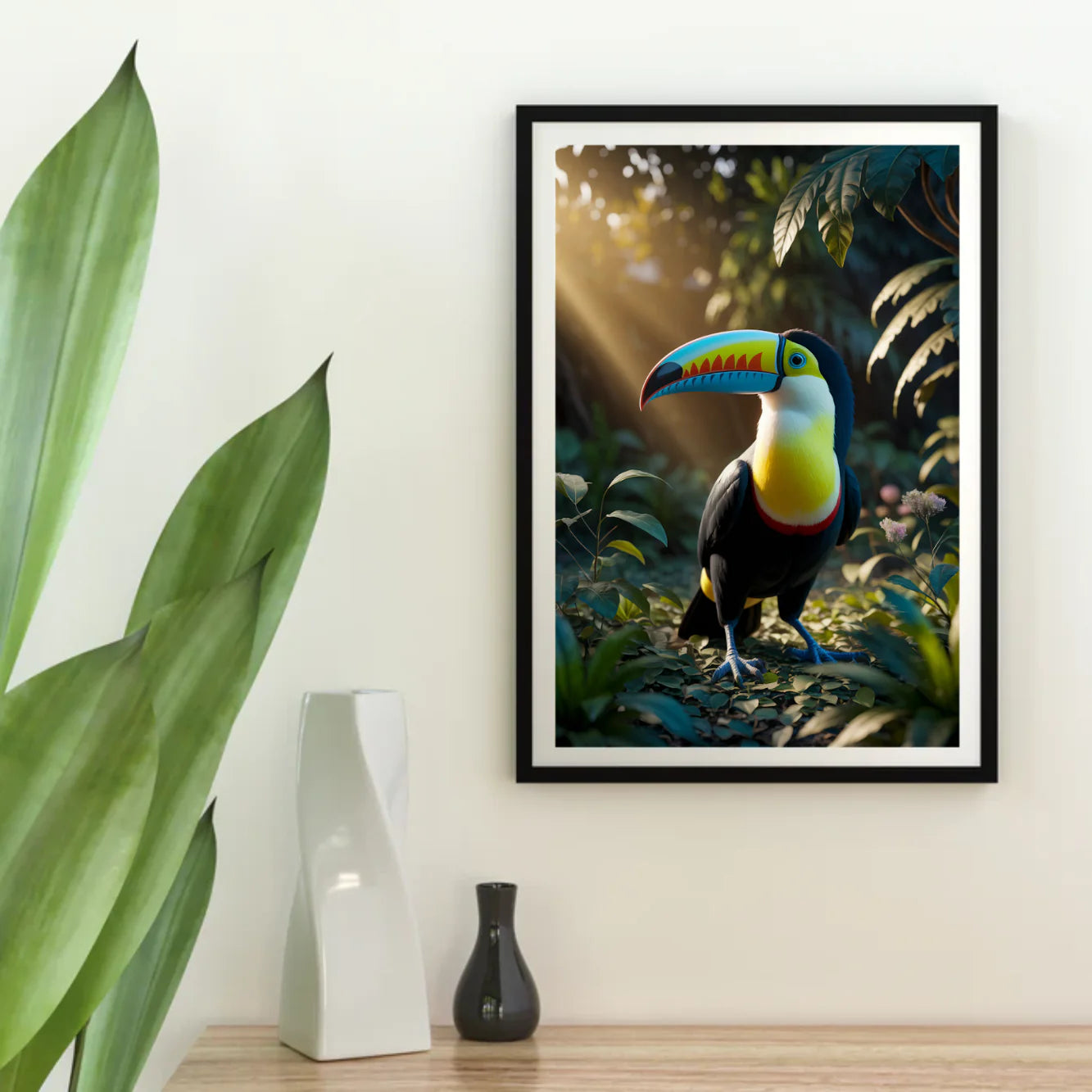 Diamond Painting - Toucan vivant dans une forêt tropicale