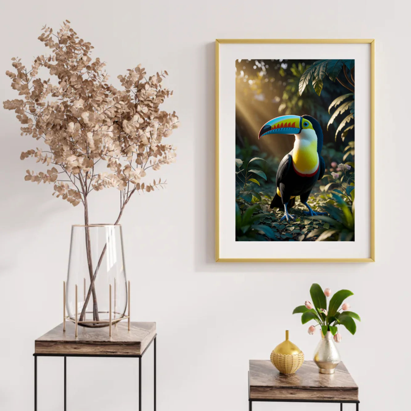 Diamond Painting - Toucan vivant dans une forêt tropicale