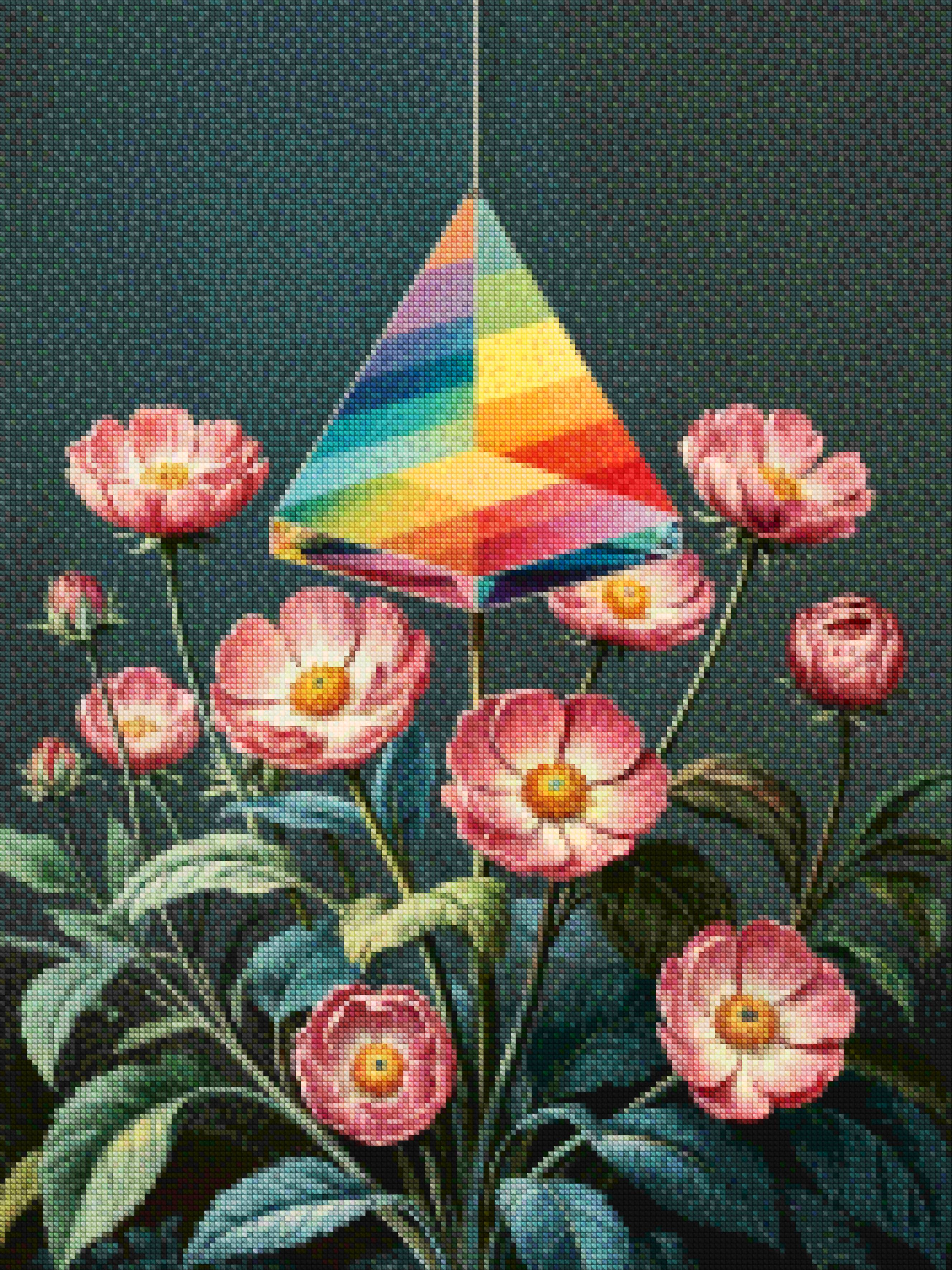 Diamond Painting - Lumière à travers la floraison