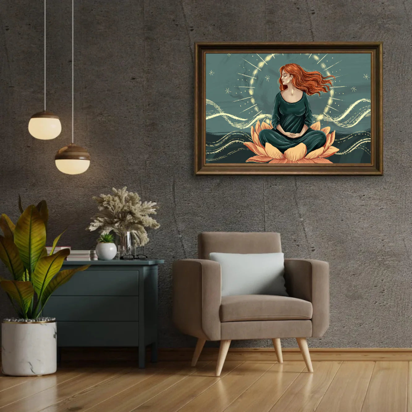 Diamond Painting - Lotus dans les étoiles
