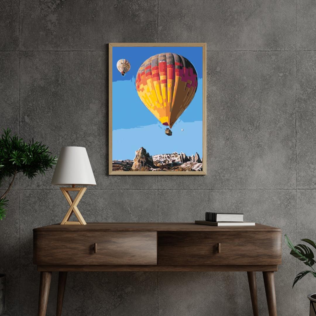 Diamond Painting - Ballons à air dans les montagnes - SEOS Shop ®