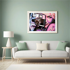 Diamond Painting - Fille avec une caméra - SEOS Shop ®
