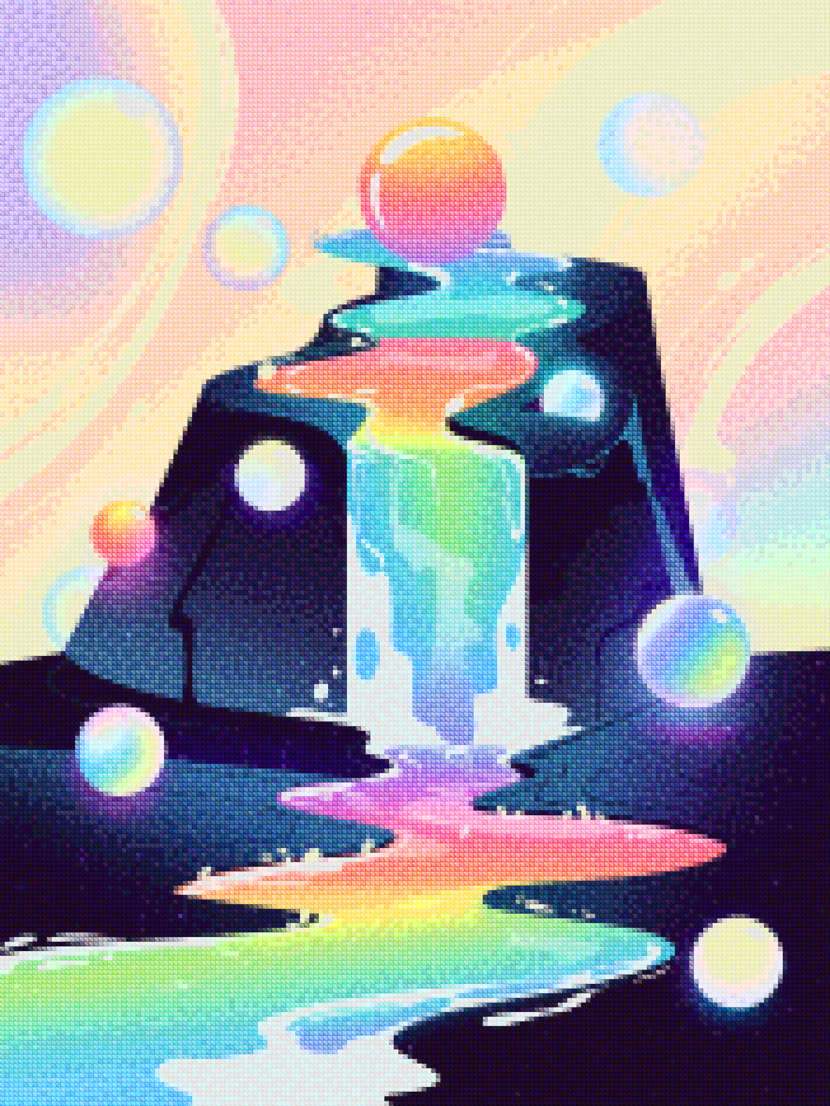Diamond Painting - Mélodie de couleur