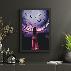 Diamond Painting - Femme mystérieuse sous la pleine lune - SEOS Shop ®