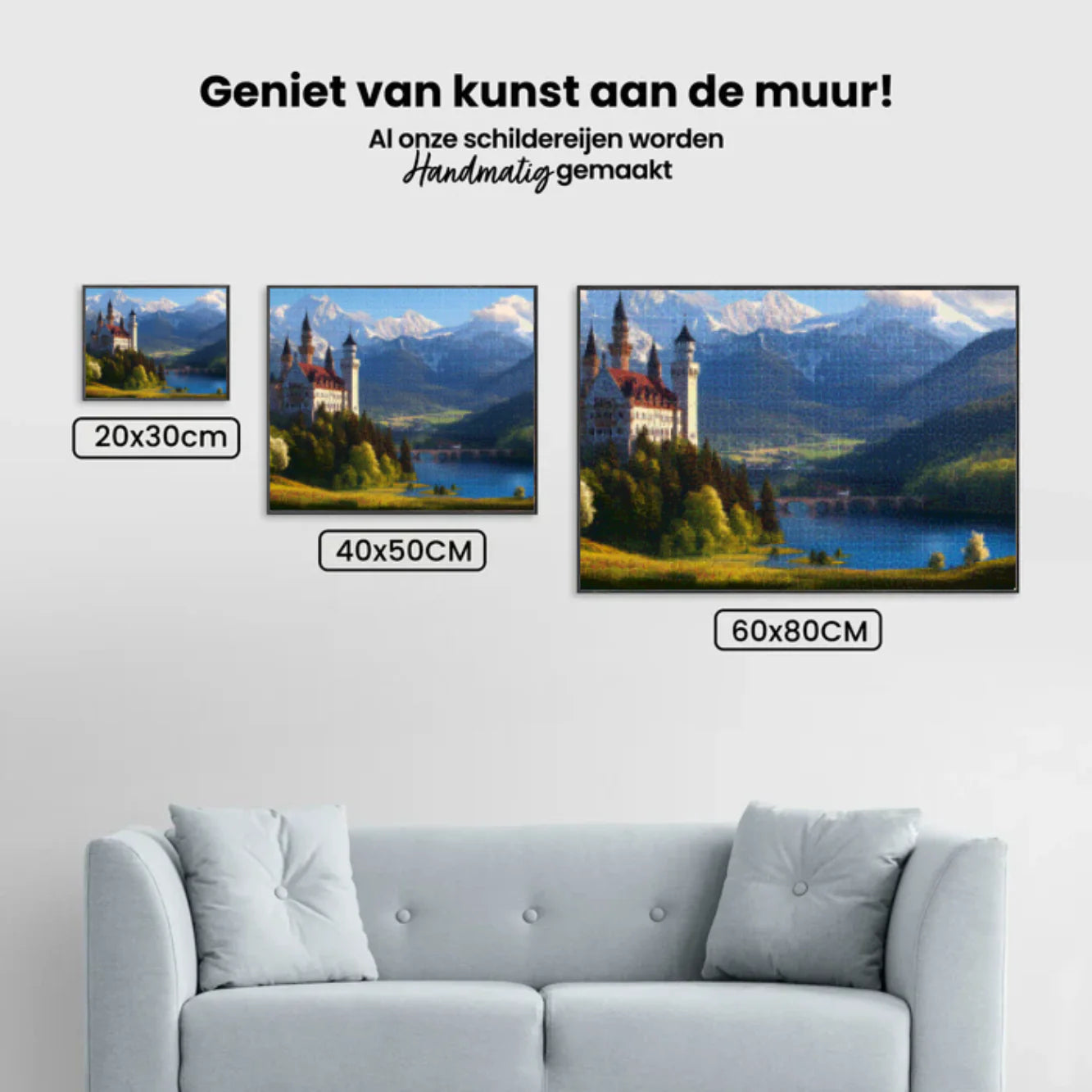 Diamond Painting - Château de montagne mystique