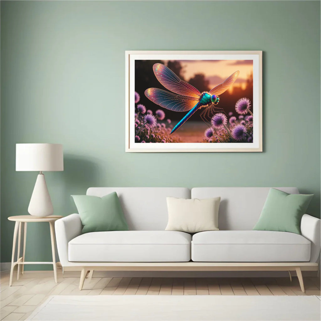 Diamond Painting - Libellule mystique aux ailes scintillantes