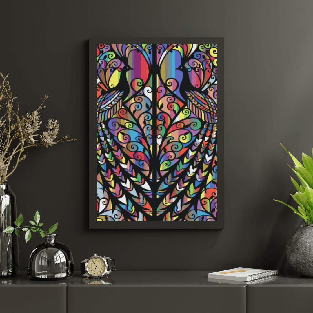 Diamond Painting - Fenêtre de Paon - SEOS Shop ®