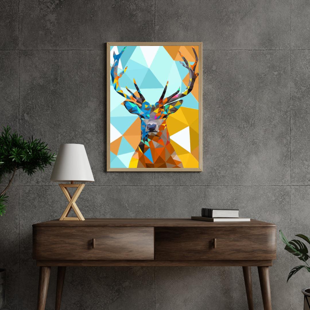 Diamond Painting - Tête de cerf polygoon 1 - SEOS®
