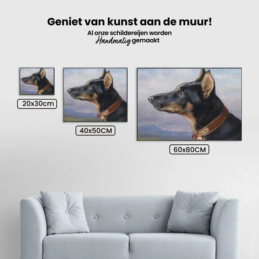 Diamond Painting - Portrait d'un Doberman