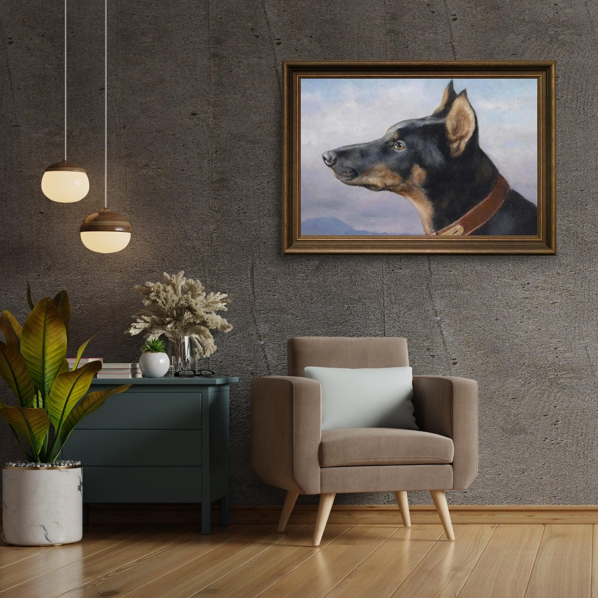 Diamond Painting - Portrait d'un Doberman