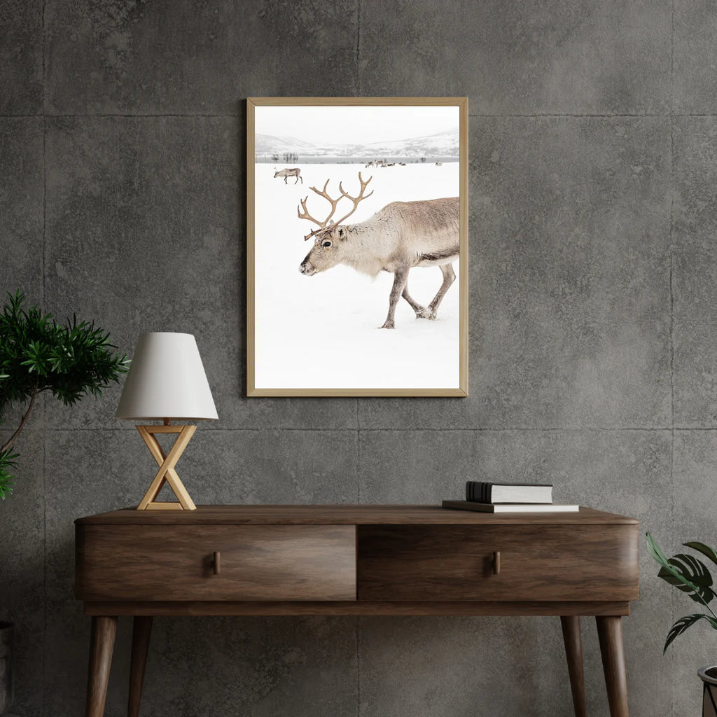Diamond Painting - Cerfs dans un paysage d'hiver