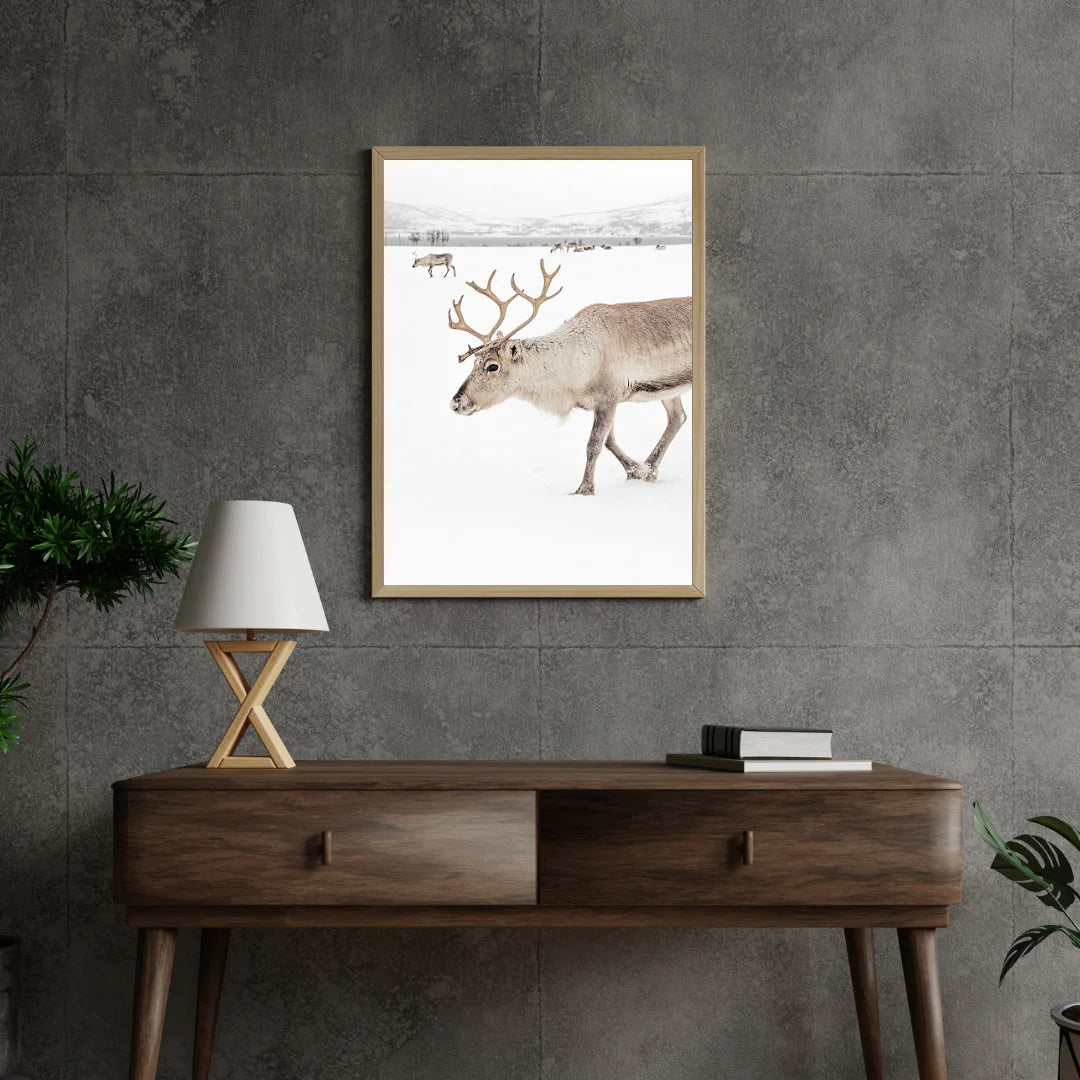 Diamond Painting - Cerfs dans un paysage d'hiver