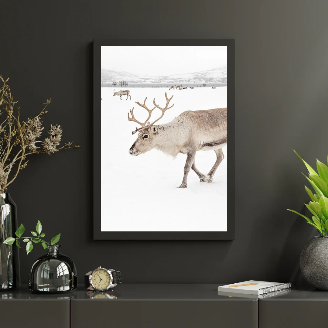 Diamond Painting - Cerfs dans un paysage d'hiver