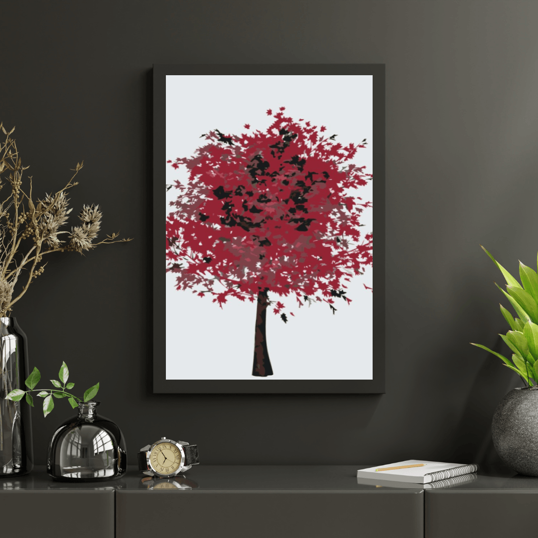Diamond Painting - Arbre rouge - SEOS Shop ®