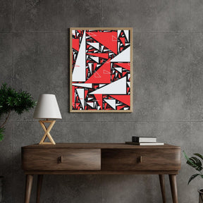 Diamond Painting - Triangles rouges et blancs - SEOS Shop ®