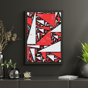 Diamond Painting - Triangles rouges et blancs - SEOS Shop ®