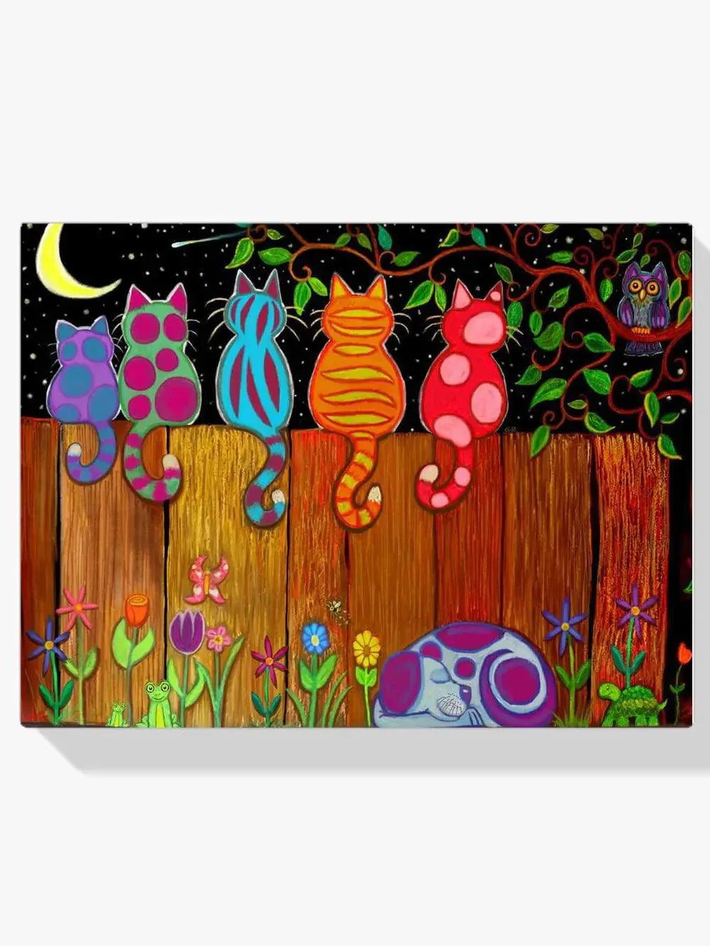Diamond Painting - Ensemble sous la lune